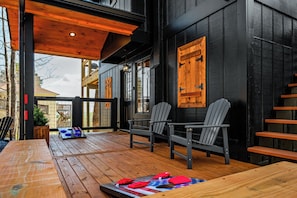 Challenge your group/family to a game of corn hole.