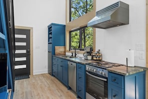 Enjoy a full kitchen