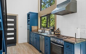 Enjoy a full kitchen
