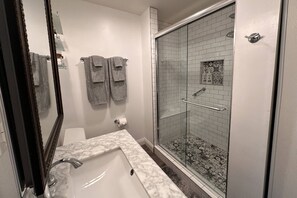 Modern Full Bathroom w Walk-In Shower