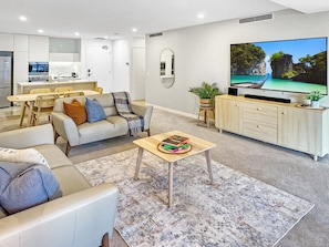 Stylish open plan living and dining