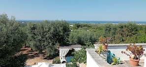 Private roof terrace sea views only 7 minutes drive to the beach