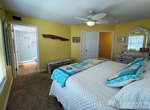 View of the comfortable master bedroom with a private attached b - View of the comfortable master bedroom with a private attached bath