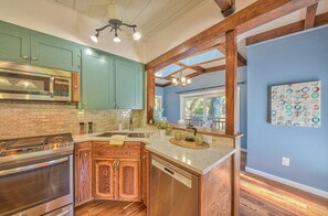 Kitchen with adjacent dining area