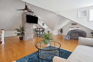 Experience the LoveSac in the comfy reading nook