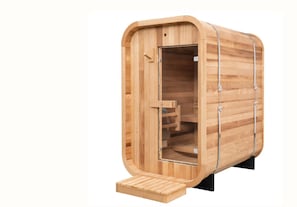 Two person sauna is a wonderful amenity to have