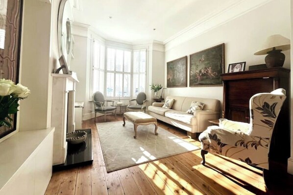 Bright and airy sitting room