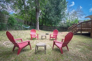 Sink into the Adirondack chairs and let your worries drift away.