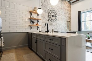 Functional kitchen space with brand new appliances! Reach out to us for our personalized concierge services and handpicked local experiences.