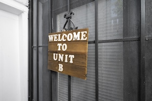 Step inside Unit B, greeted by a warm and inviting atmosphere.