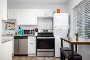 Kitchen and laundry space