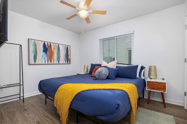 Four units, one rental! Come stay with us and enjoy a hotel feel but with the amenities as if you are still at home King Size Beds in every room.