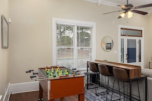 Welcome to our charming Historic Wilson Home! Step back in time and experience the allure of a bygone era, while still enjoying modern amenities. As a bonus, indulge in some friendly competition with our foosball table for hours of entertainment.