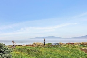 View from deck looking towards the Marin headlands and Point Reyes