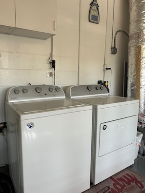 Washer and Dryer in Garage