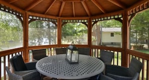 Large screened in gazebo