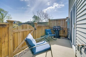 Fenced-In Patio | Gas Grill | Outdoor Seating