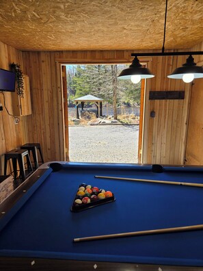 Pool table area