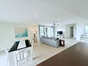 Open plan living and dining 