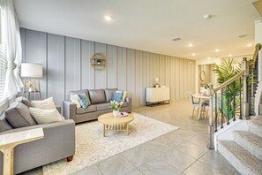 Living Room | 1st Floor | Central A/C & Heat | Free WiFi