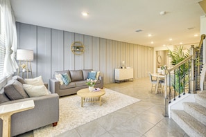 Living Room | 1st Floor | Central A/C & Heat | Free WiFi