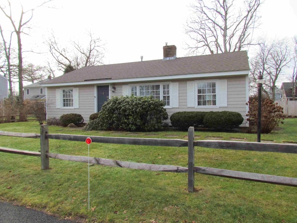 Front of house on a dead end street