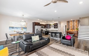 Open living dining and kitchen - perfect for large groups