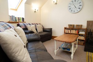Living area with velux windows