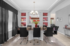 Indoors, Chair, Furniture, Person, Chandelier