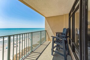 Architecture, Balcony, Building, Person, Chair
