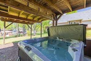 Enjoy the hot tub.