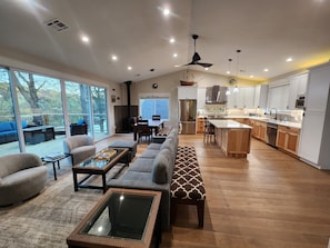 Oversized open floor plan