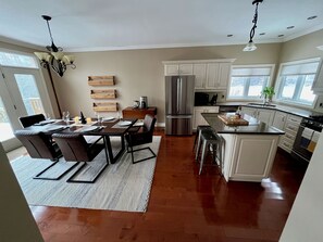 Kitchen and dining room