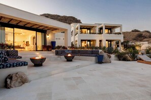 Fire pits and outdoor lounge area