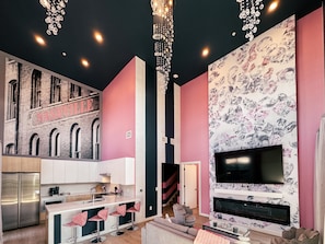 Diamonds Are Forever- Open concept living/kitchen/dining space