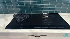 Gas and electric stovetop