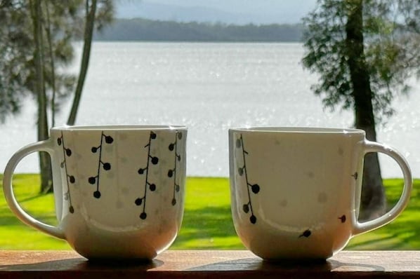 Coffee by the lake