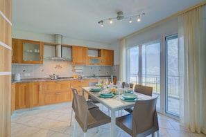 Kitchen and dining area