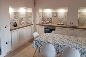 Kitchen and dining area