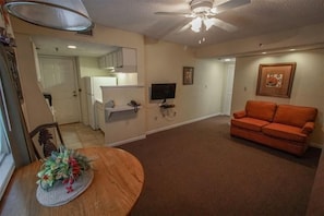Experience beachside serenity in this cozy studio featuring a welcoming layout, perfect for relaxing after a day in the sun at Sand Pebble, Treasure Island.