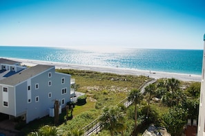 Enjoy breathtaking views of the Gulf from your private balcony while being just steps away from the beachfront and a short drive to John’s Pass.