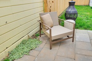 Exterior | Single-Story Apartment | Patio | Yard