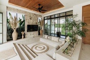 Sunken Lounge Living Room
