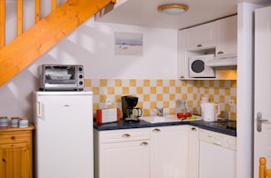Prepare a small meal in your kitchenette.