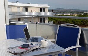 Open the door and step out onto your private balcony!