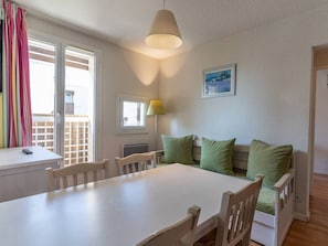 Enjoy a delicious meal at the dining table.