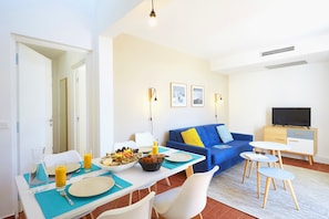 Share meals and laughs at the dining table.