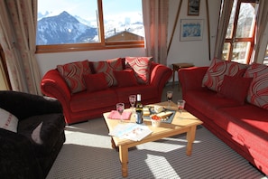 Relax and rejuvenate in the cozy living room.