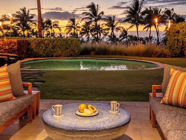 Enjoy the sunset in your private backyard