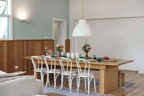 Rustic styling can be seen throughout The Old Church, playing along with the beautifully restored architecture